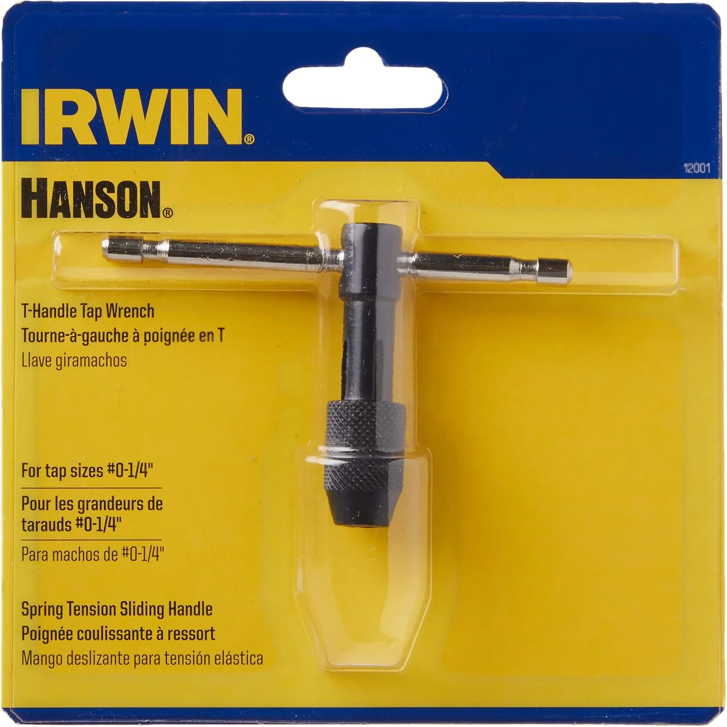 IRWIN 12001ZR Tap Wrench #0-1/4" T-Handle (Pack of 2) One Size (Pack of 2)