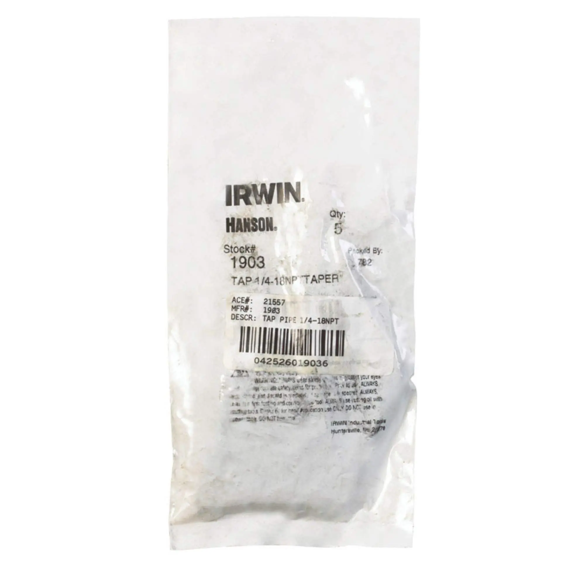 IRWIN NPT Tap for Tap Die Extraction, 1/4-Inch, 18 NPT(1903ZR) Pack of 1