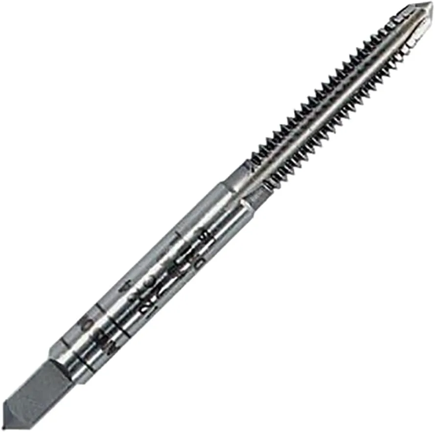 Straight Flute Tap: 9/16-12 UNC, 4 Flute, Bottoming Chamfer, 2B Class of Fit, Carbon Steel, Bright/Uncoated Finish