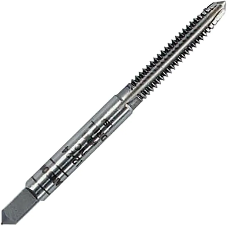 Straight Flute Tap: 9/16-12 UNC, 4 Flute, Bottoming Chamfer, 2B Class of Fit, Carbon Steel, Bright/Uncoated Finish