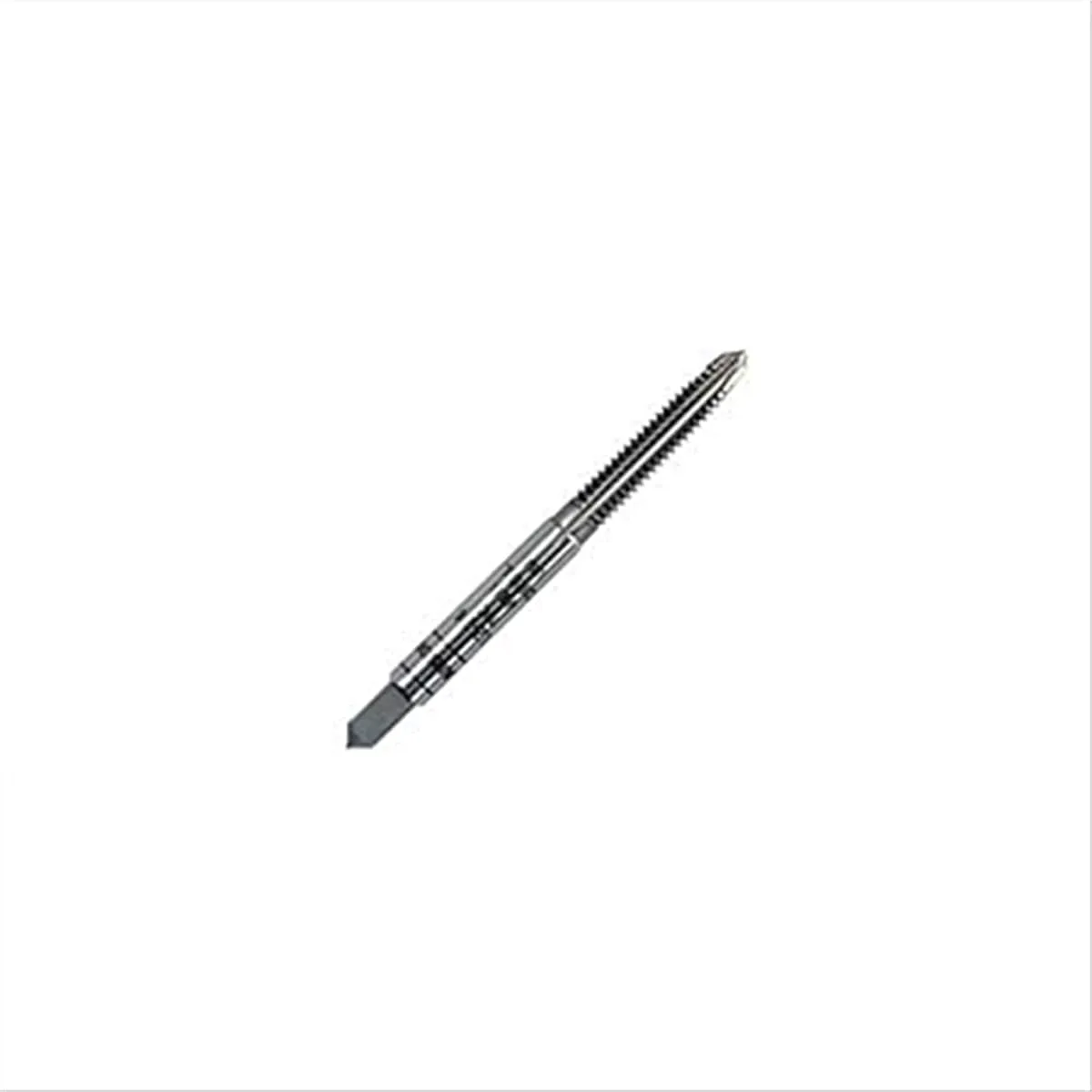 Straight Flute Tap: 9/16-12 UNC, 4 Flute, Bottoming Chamfer, 2B Class of Fit, Carbon Steel, Bright/Uncoated Finish
