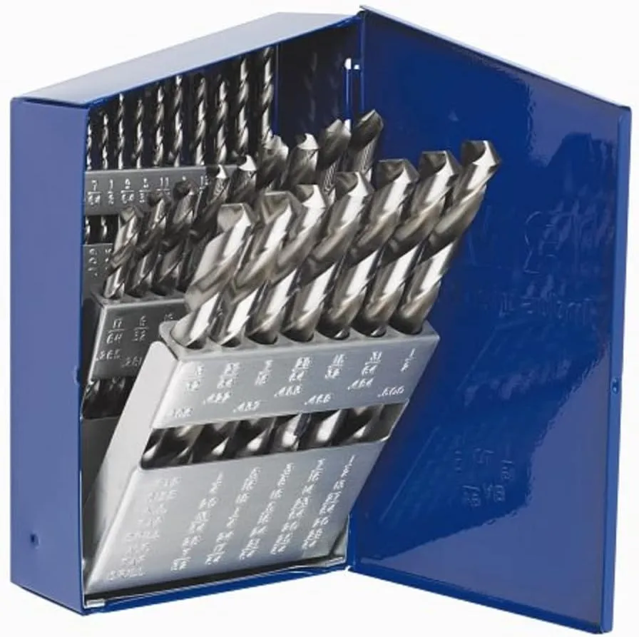 IRWIN 29-Piece Black Oxide Drill Bit Set 1/16 to 1/2 in