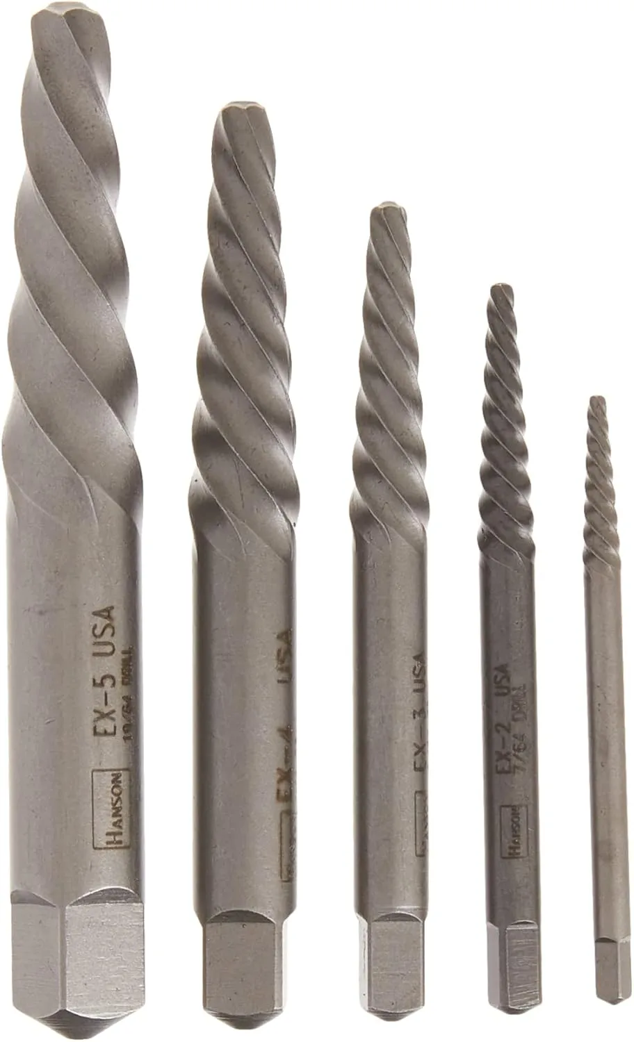 IRWIN Screw Extractor for Spiral Screws, 5-Piece (53535)