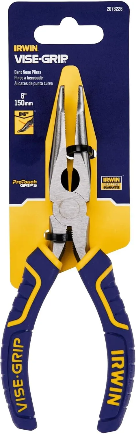 Irwin 6 in. Bent Long Nose Pliers