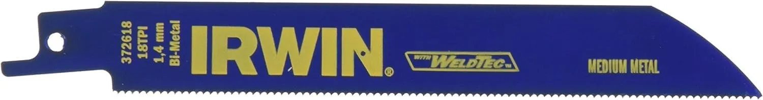 IRWIN Metal-Cutting Reciprocating Saw Blades, Bi-Metal