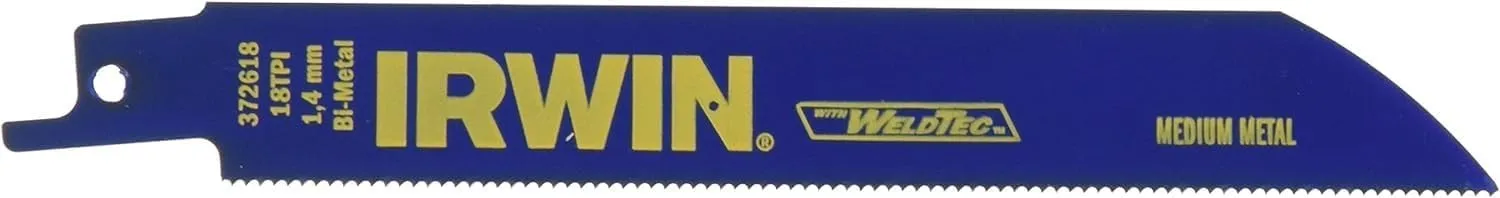 IRWIN Metal-Cutting Reciprocating Saw Blades, Bi-Metal