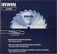 IRWIN Tools Classic Series Steel Corded Circular Saw Blade, 7 1/4-inch, 24T (25130) (Pack of 4) 7-1/4" (Pack of 4) 24T