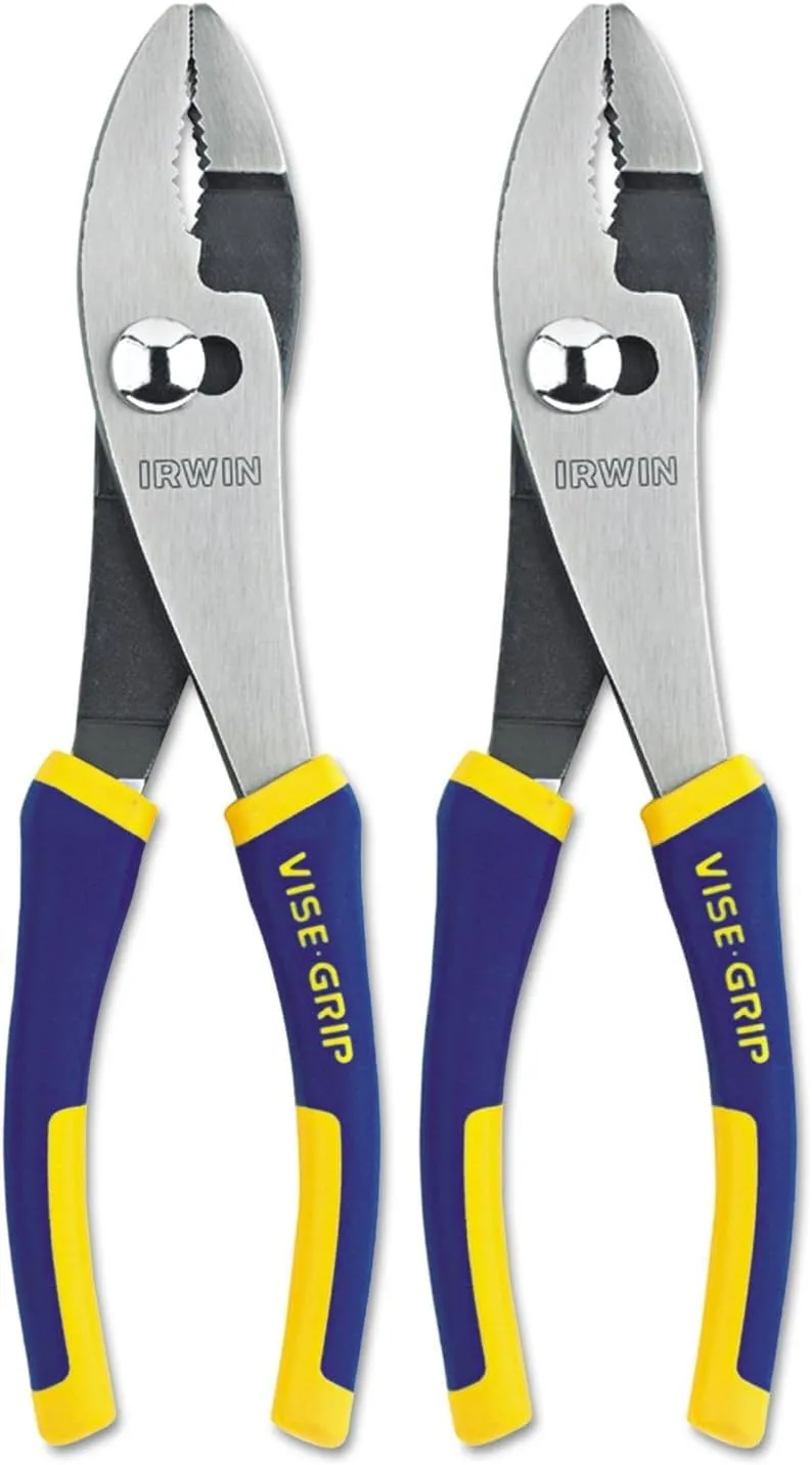 IRWIN VISE-GRIP Pliers Set, Slip Joint, 8-Inch (2078408) (Pack of 2) One Size (Pack of 2)