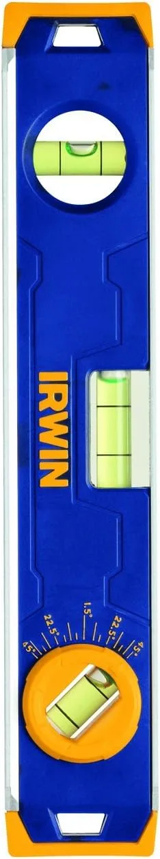 Irwin Tools 1794155 150 Magnetic Torpedo Level, 9-Inch, Blue