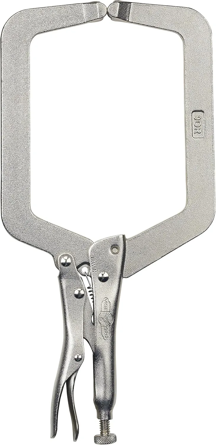 Irwin The Original 9DR Locking C-Clamp with Regular Tip, 9in