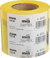 IRWIN Tools STRAIT-LINE 66200 Barrier Tape Roll, CAUTION, 3-inch by 300-foot (66200) One Size
