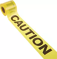 IRWIN Tools STRAIT-LINE 66200 Barrier Tape Roll, CAUTION, 3-inch by 300-foot (66200) One Size