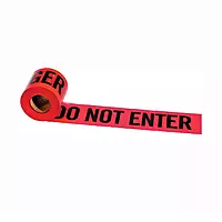 IRWIN Tools STRAIT-LINE 66202 Barrier Tape Roll, DANGER - DO NOT ENTER, 3-inch by 300-foot (66202), Black One Size