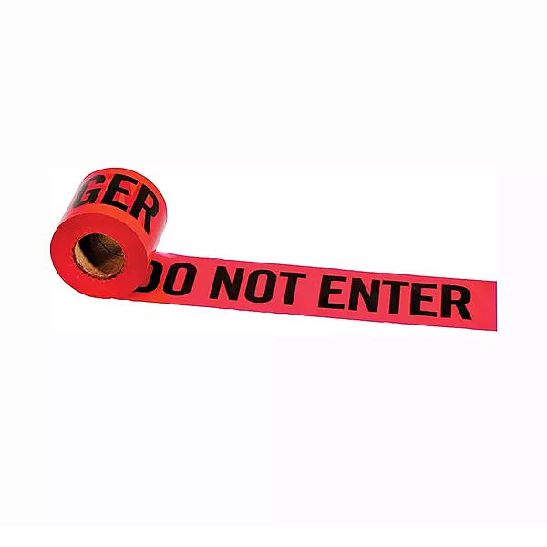 IRWIN Tools STRAIT-LINE 66202 Barrier Tape Roll, DANGER - DO NOT ENTER, 3-inch by 300-foot (66202), Black One Size