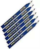 IRWIN Carpenter Pencils [Set of 12] Style: Lead Grade:Medium, Qty:12 per Box