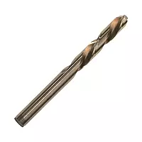 IRWIN Left-Hand Mechanics Length Cobalt High Speed Steel Drill Bit, 1/4in