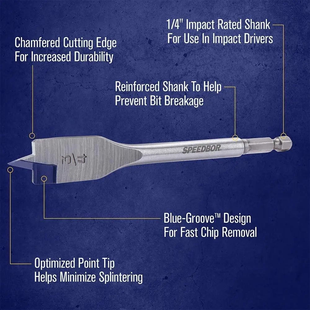 IRWIN SPEEDBOR Spade Wood Drill Bit
