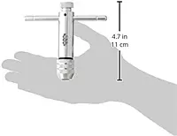 Irwin Tools 21102- T-handle Ratcheting Tap Wrench For Tap Sizes 1/4" to 1/2"