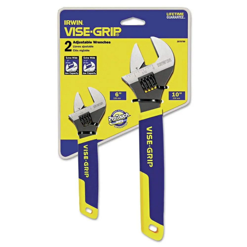 IRW2078700 - Irwin Tools Two-Piece Adjustable Wrench Set