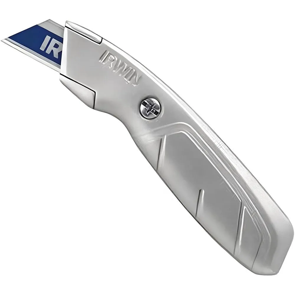 IRWIN Utility Knife, Fixed Blade (2081101), gray 1 Count (Pack of 1)