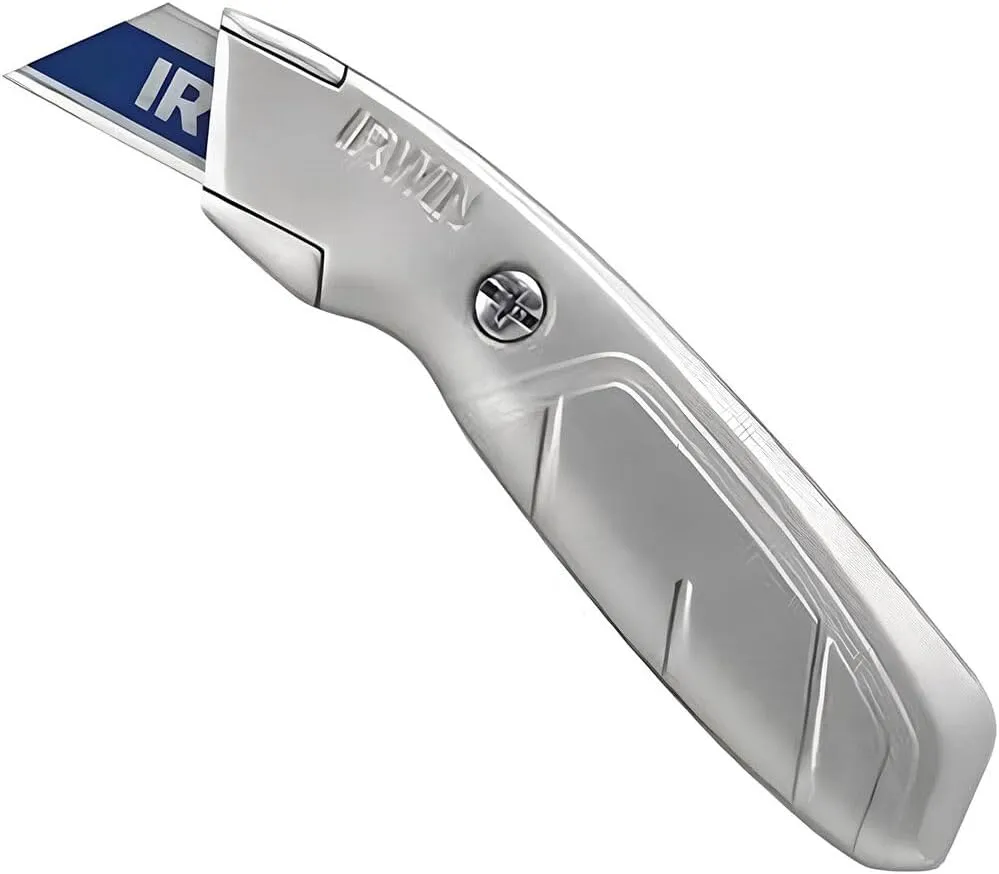 IRWIN Utility Knife, Fixed Blade (2081101), gray 1 Count (Pack of 1)