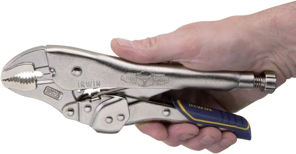 Irwin Tools IRWIN VISE-GRIP Locking Pliers, Fast Release, Curved Jaw with Wire Cutter, 10-Inch (IRHT82578) NEW