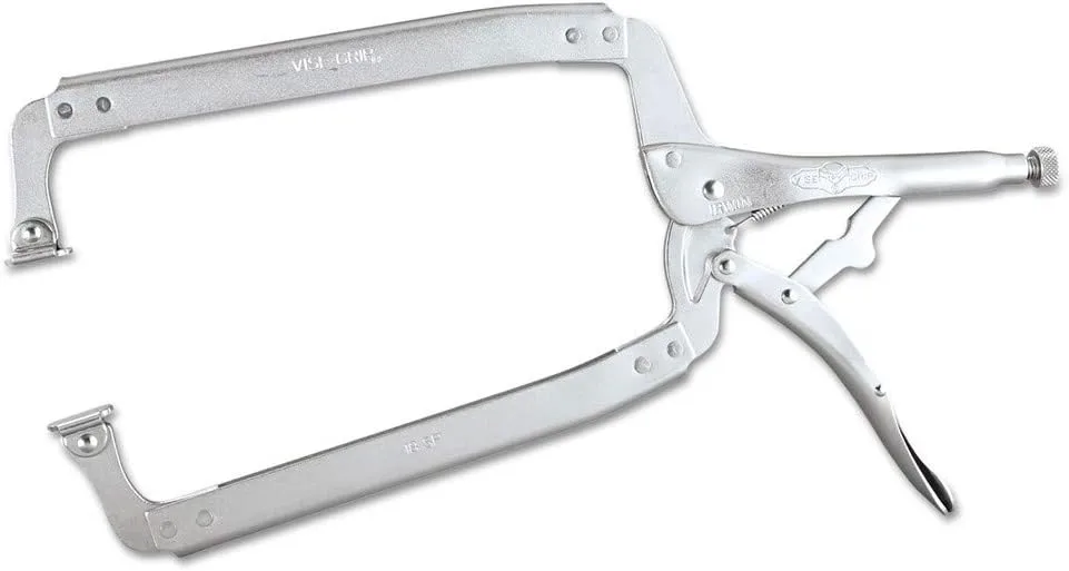 Irwin Tools 22 Original Vise Grip Locking C-Clamp with Swivel Pad Tip, 18" Regular C-Clamp