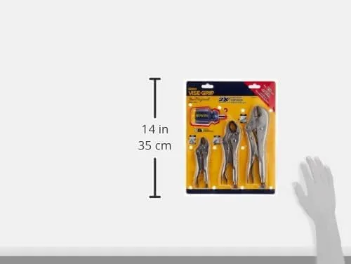 IRWIN 2077703 Vise-Grip Fast Release Locking Pliers Set with Free 8-in-1 Multi-Tool, 3-Piece One Size