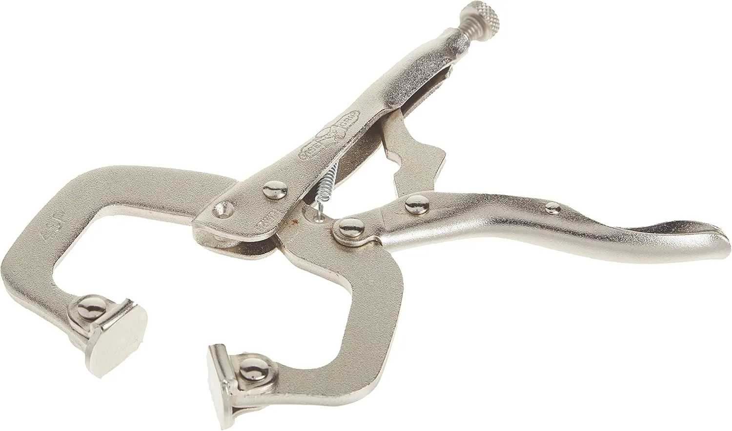 IRWIN Tools VISE-GRIP Locking C-Clamp, Original, Swivel Pad Tip, 4-inch (100mm) (165)