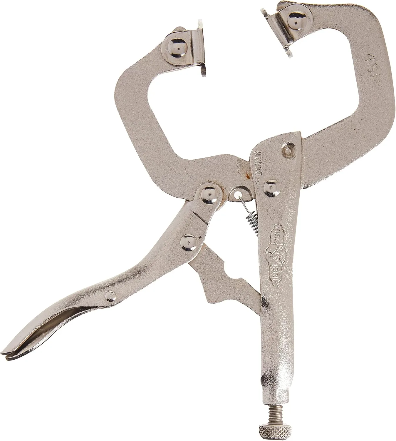IRWIN Tools VISE-GRIP Locking C-Clamp, Original, Swivel Pad Tip, 4-inch (100mm) (165)