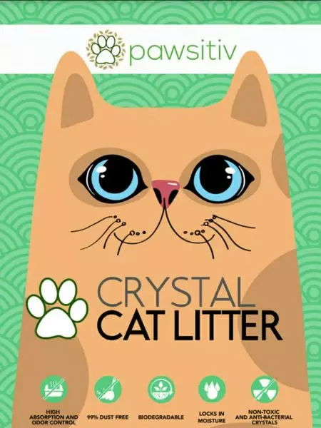 Pawsitive Crystal Cat Litter – High Absorption Silica Gel