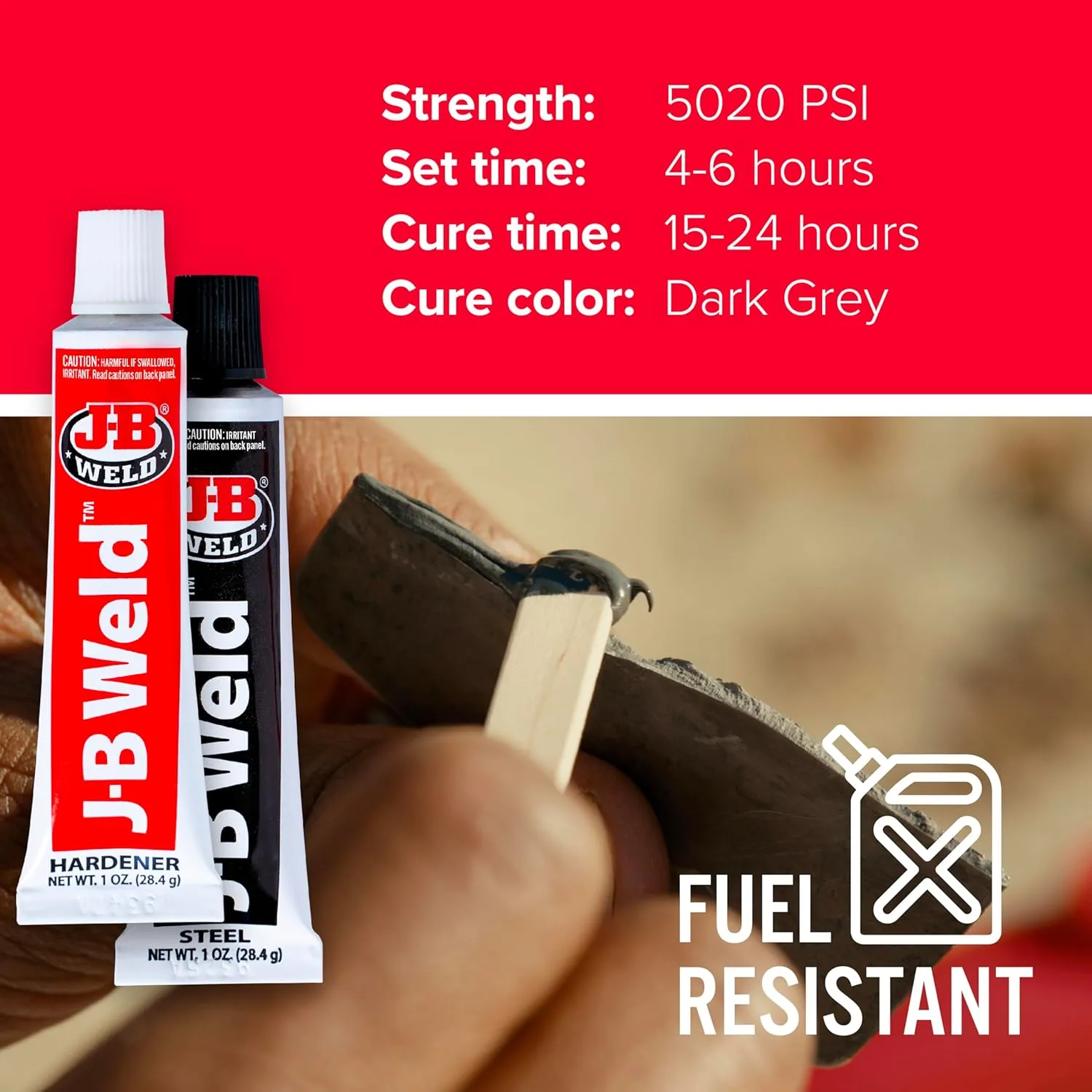 J-B Weld 8265S Original Cold-Weld Steel Reinforced Epoxy - 2 oz. 2 oz 1