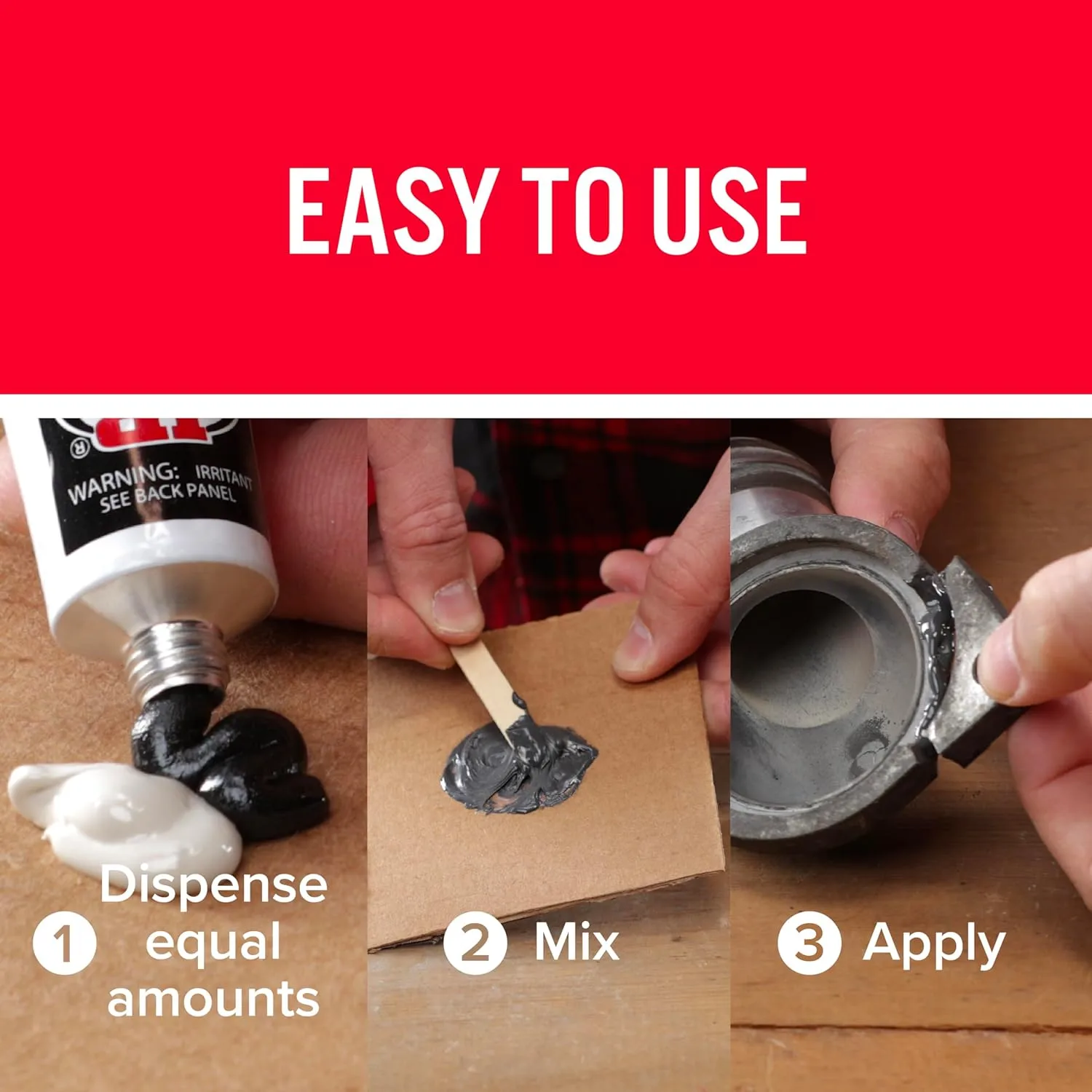 J-B Weld 8281 Professional Size Steel Reinforced Epoxy - Hardener and Steel Pack - 10 oz