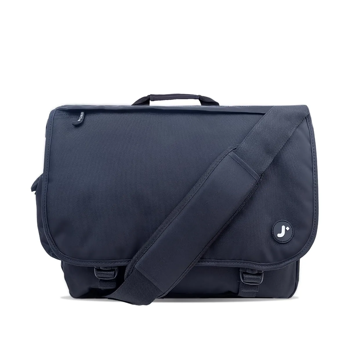 J World New York Thomas Laptop Messenger Bag for Women & Men. Kids Computer Bookbag Black