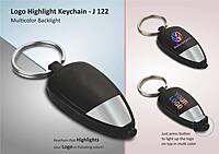 Two tone Logo highlight keychain