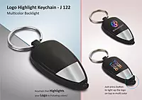 Two tone Logo highlight keychain