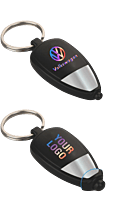 Two tone Logo highlight keychain