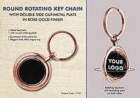 Round Rotating Key chain