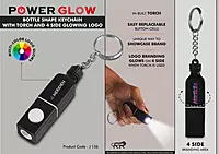 PowerGlow Bottle shape keychain