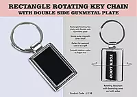 Rectangle Rotating Key chain