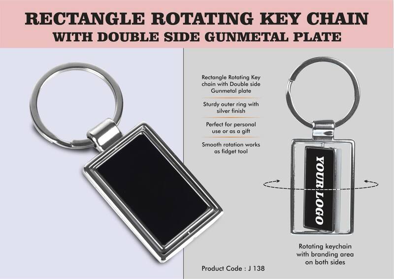 Rectangle Rotating Key chain