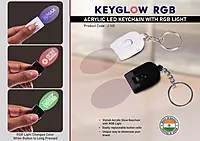 Keyglow RGB: Acrylic LED Keychain with RGB Light – Oval shape