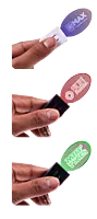 Keyglow RGB: Acrylic LED Keychain with RGB Light – Oval shape