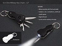 6 in 1 military key chain