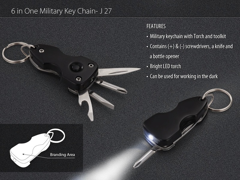 6 in 1 military key chain