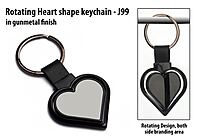 Rotating Heart shape keychain