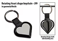 Rotating Heart shape keychain