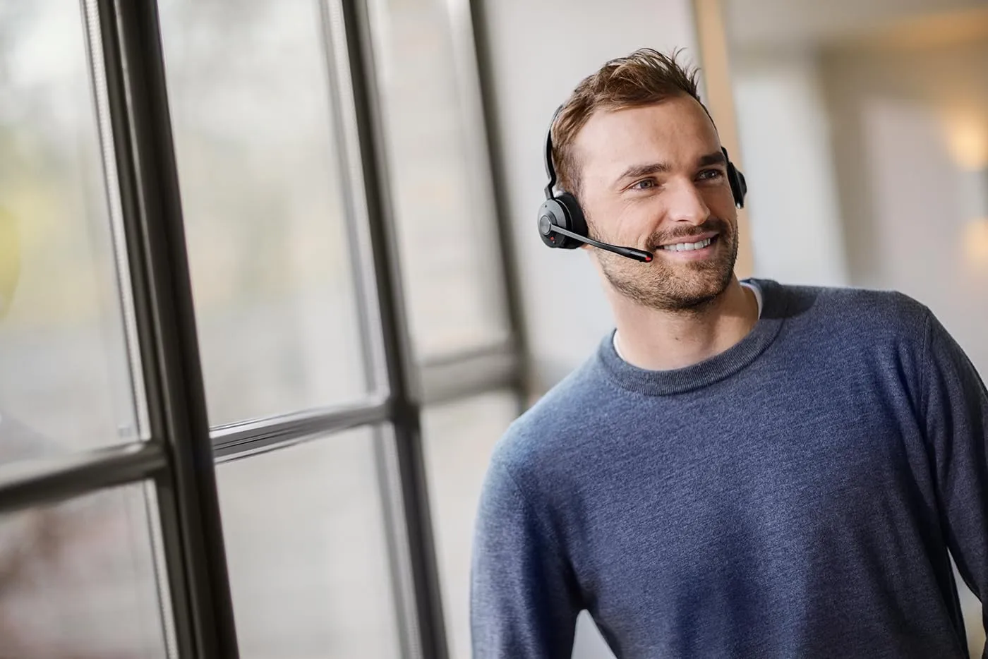 Jabra Engage 45 SE Wireless Headset - DECT, Noise-Canceling Mic