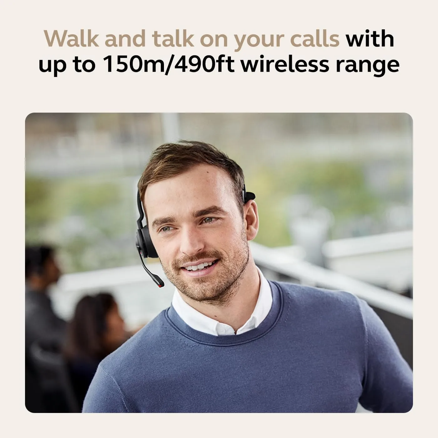 Jabra Engage 45 SE Wireless Headset - DECT, Noise-Canceling Mic