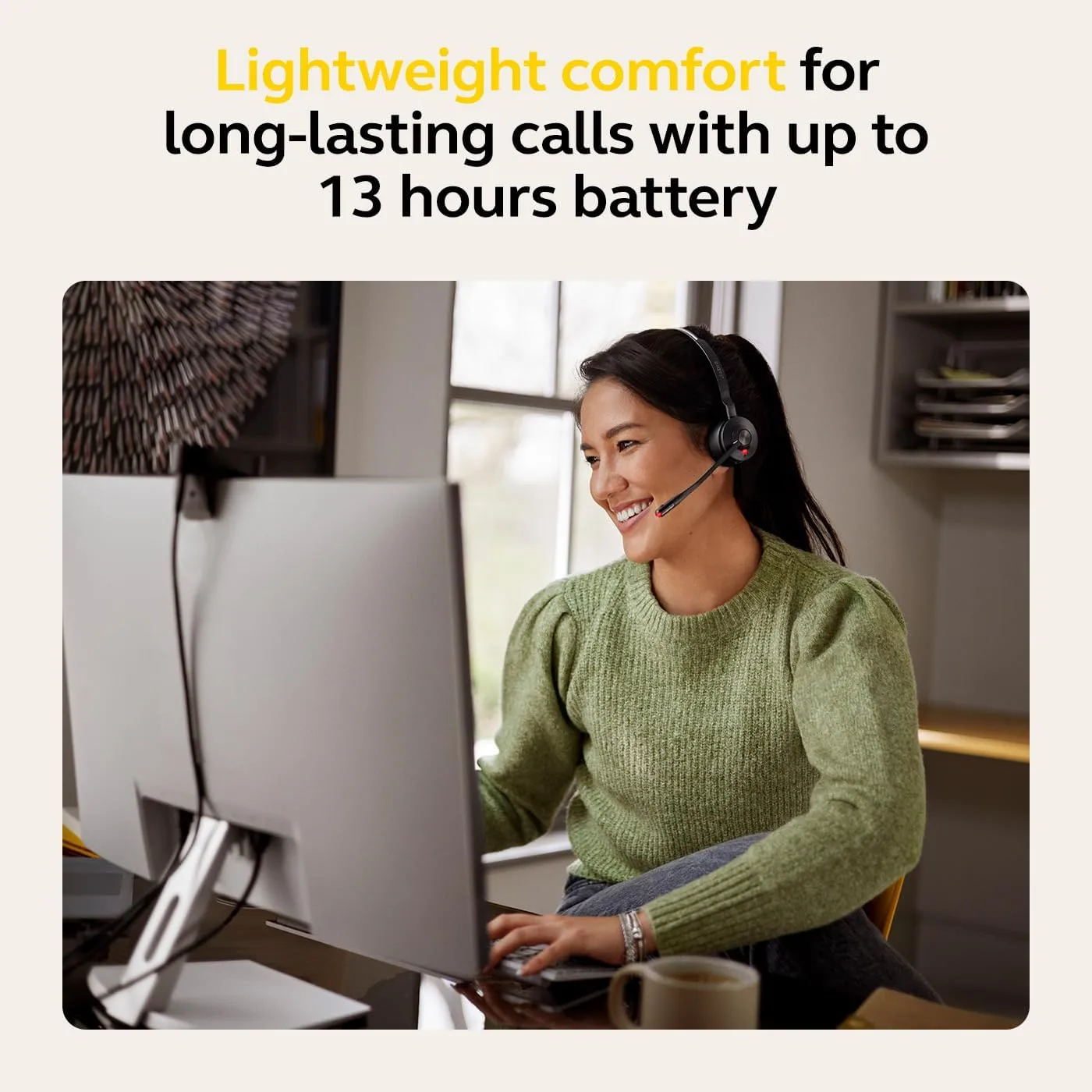 Jabra Engage 55 SE Wireless DECT Headset with Link 400 USB Adapter